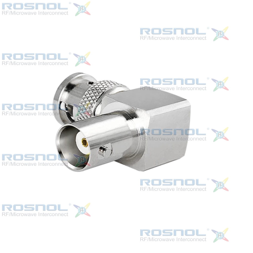 BNC Plug (Male) to BNC Jack (Female) Right Angle Adapter, DC-4GHz VSWR 1.20