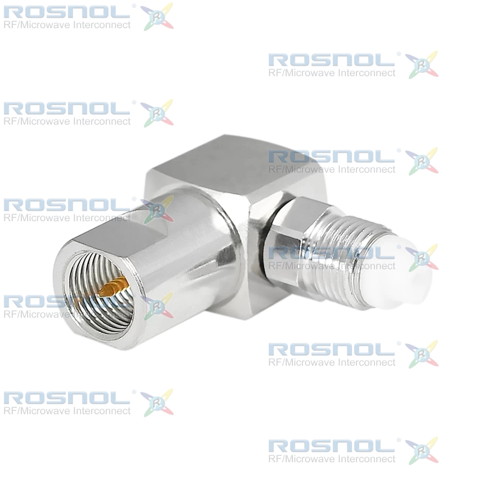FME Plug (Male) to FME Jack (Female) Right-Angle Adapter, DC-2.5GHz