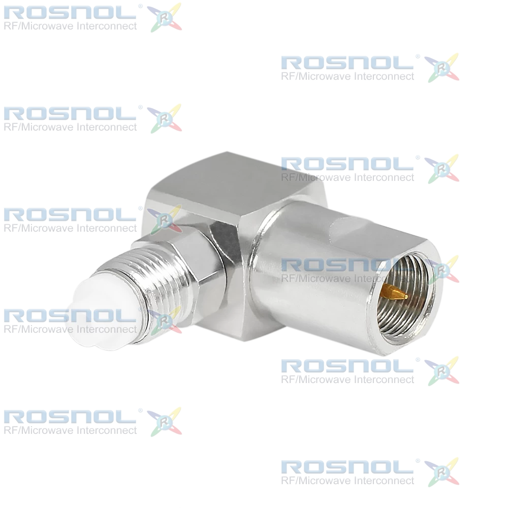 FME Plug (Male) to FME Jack (Female) Right-Angle Adapter, DC-2.5GHz