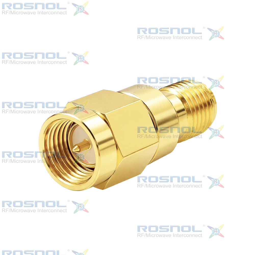 SMA Plug (Male) to SMA R/P Jack (Female) Adapter, DC-18GHz VSWR 1.20