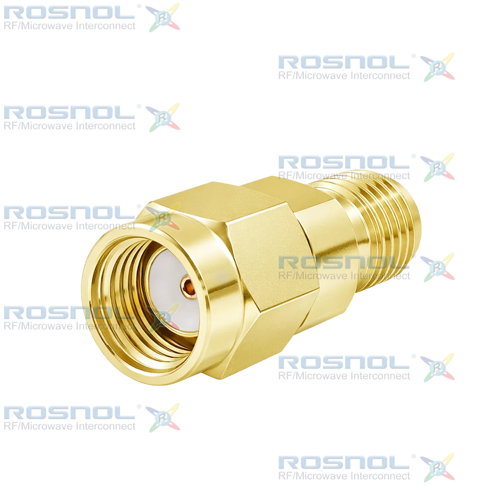 SMA R/P Plug (Male) to SMA R/P Jack (Female) Adapter, DC-18GHz VSWR 1.2