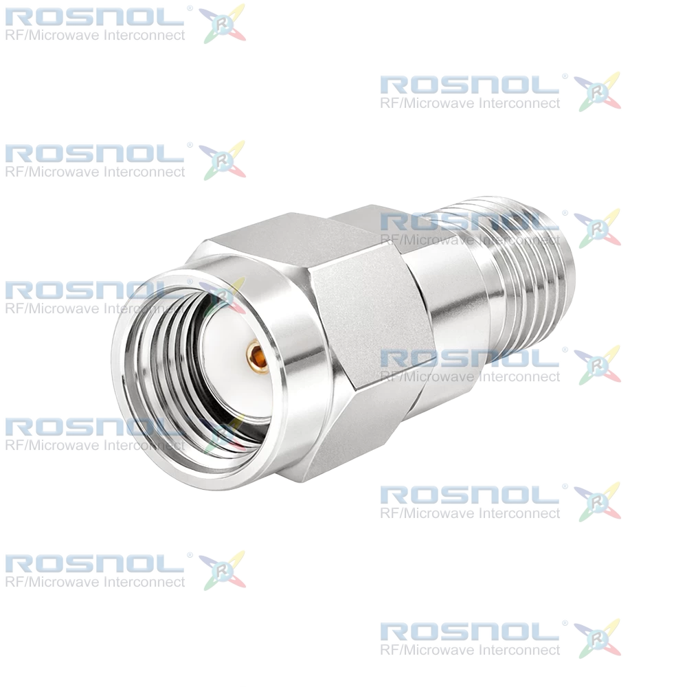 SMA R/P Plug (Male) to SMA Jack (Female) Adapter, DC-18GHz VSWR 1.2
