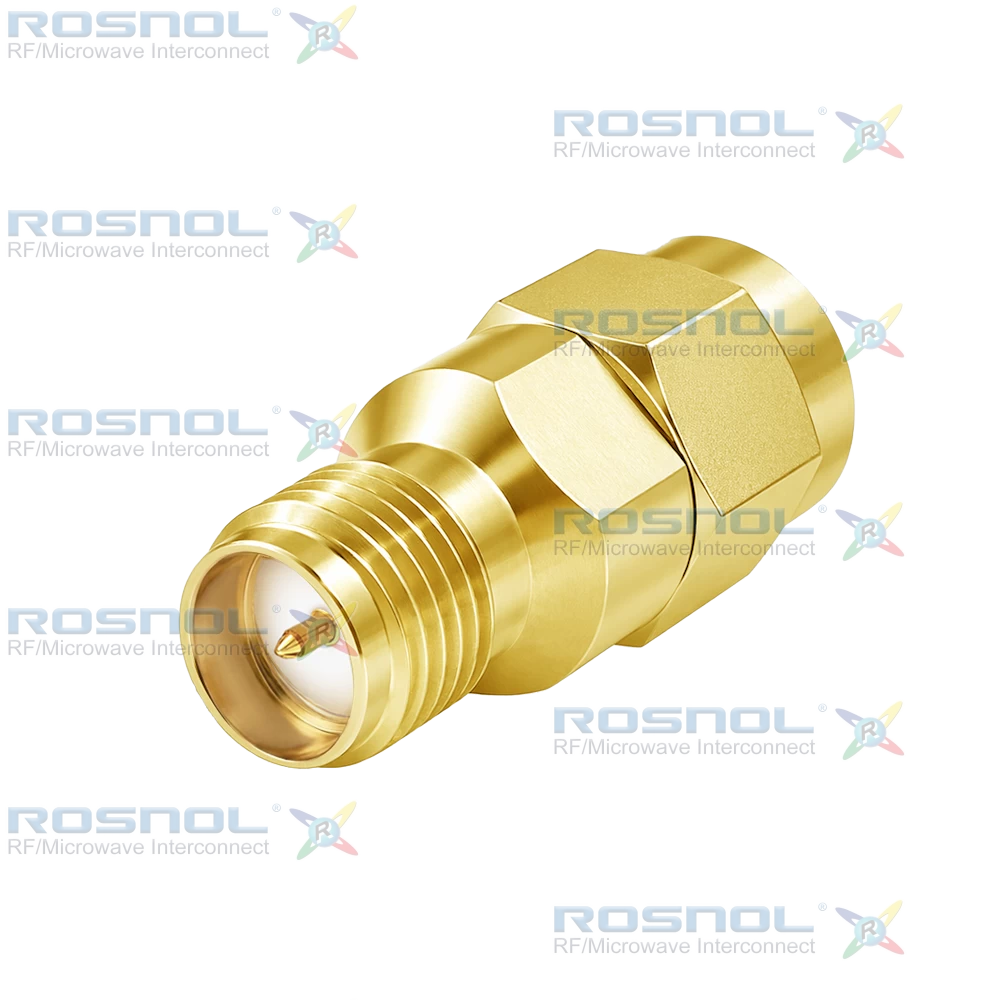 SMA R/P Plug (Male) to SMA R/P Jack (Female) Adapter, DC-18GHz VSWR 1.2