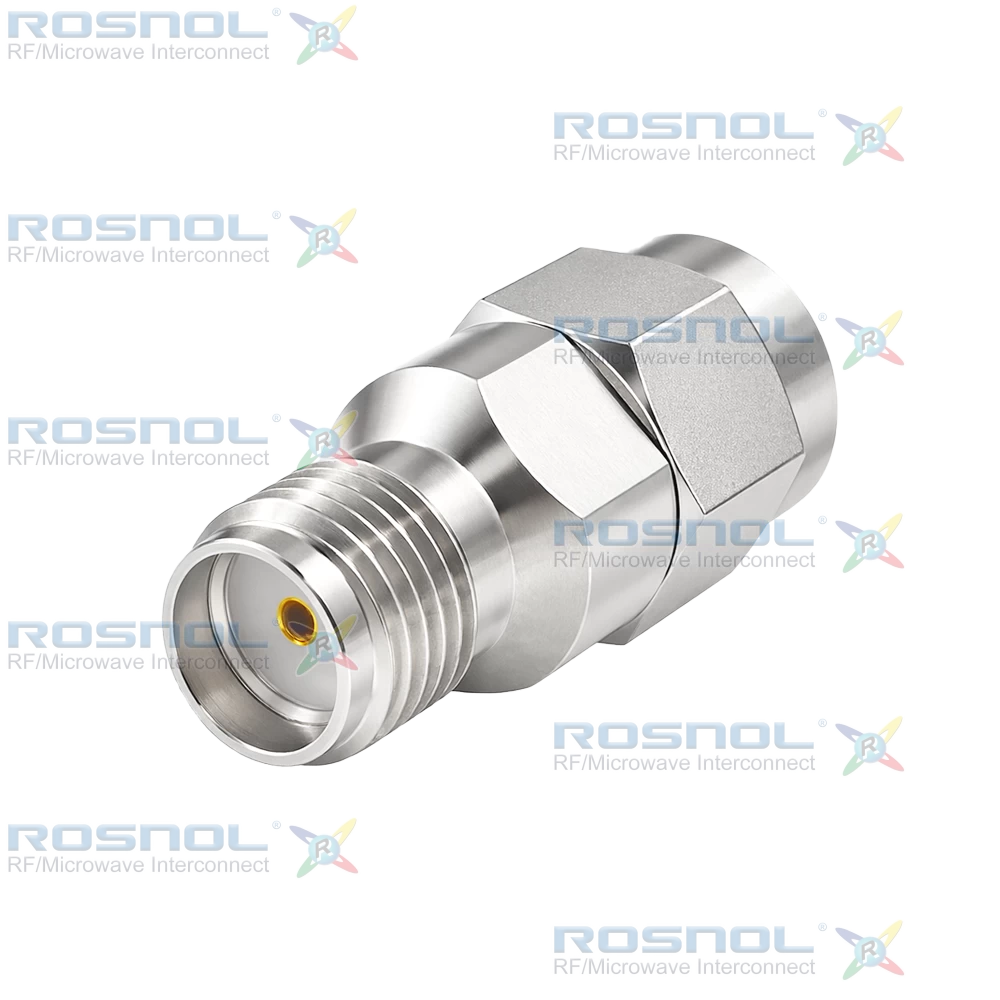 SMA R/P Plug (Male) to SMA Jack (Female) Adapter, DC-18GHz VSWR 1.2