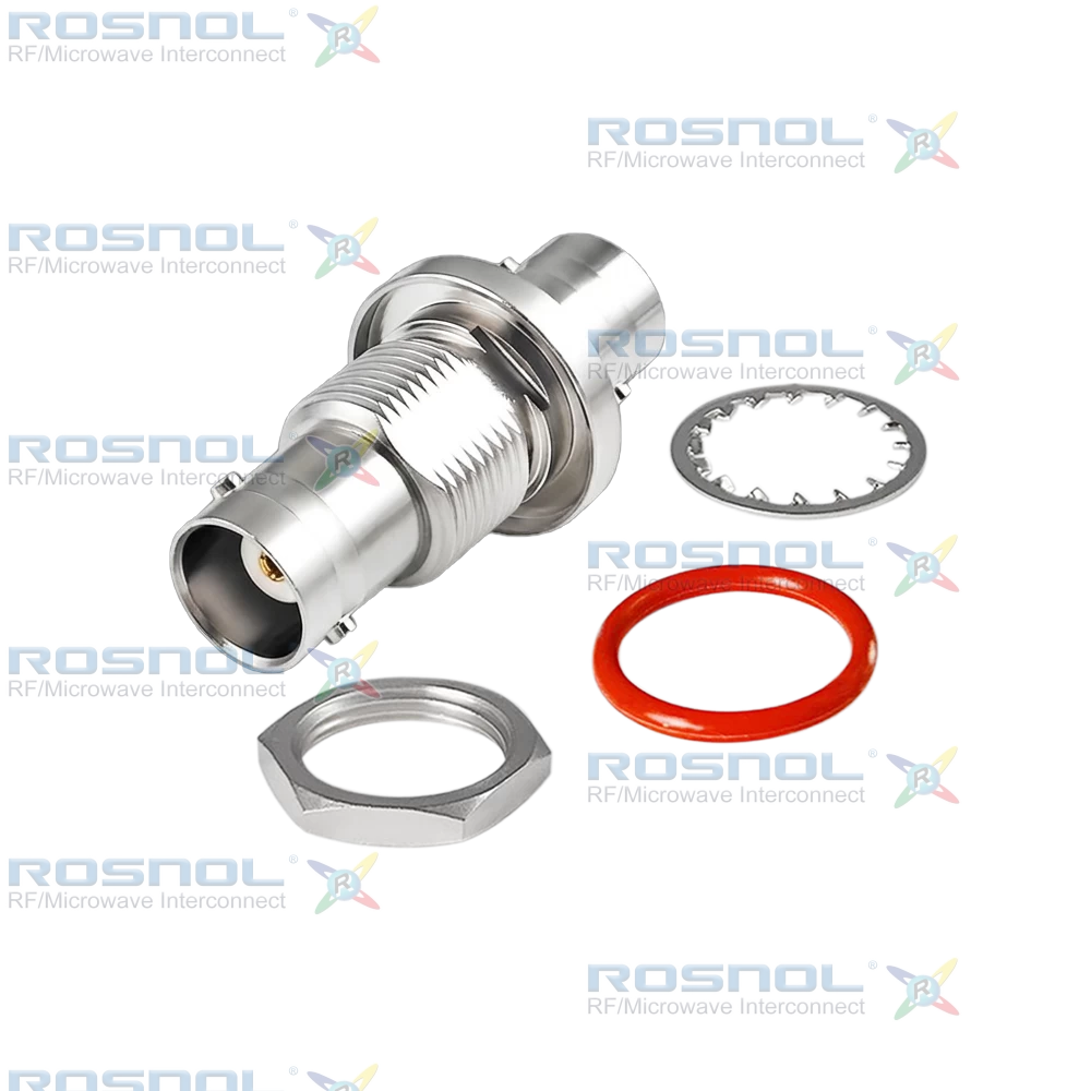 BNC Jack (Female) to BNC Jack (Female) Bulkhead Adapter, DC-4GHz VSWR 1.2