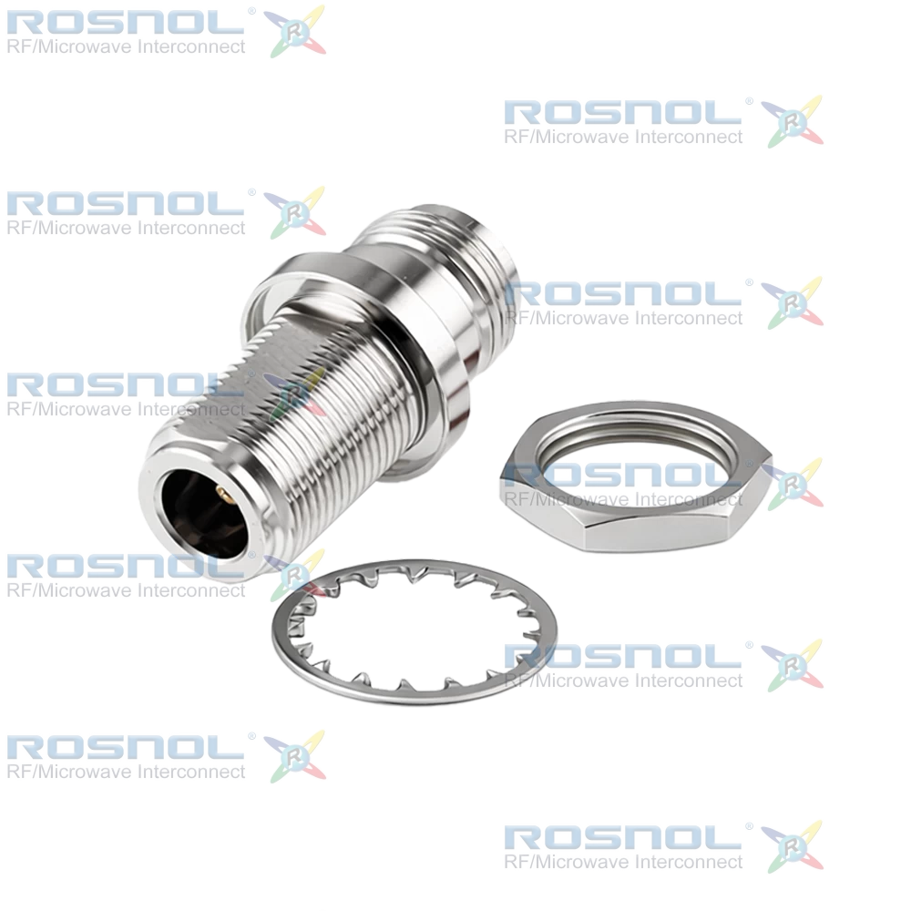 N Jack (Female) to N Jack (Female) Bulkhead Adapter, DC-12GHz VSWR 1.2