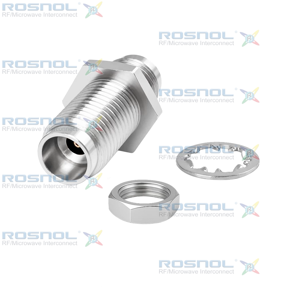 2.4mm Jack (Female) to 2.4mm Jack (Female) Bulkhead Adapter, DC-50GHz VSWR 1.2
