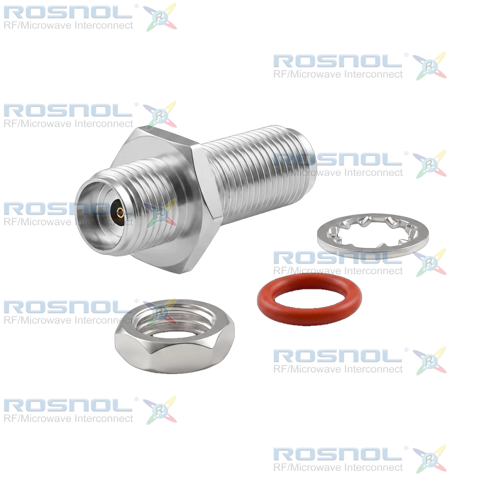 1.85mm Jack (Femlae) to 1.85mm Jack (Female) Bulkhead Adapter, DC-65GHz VSWR 1.25