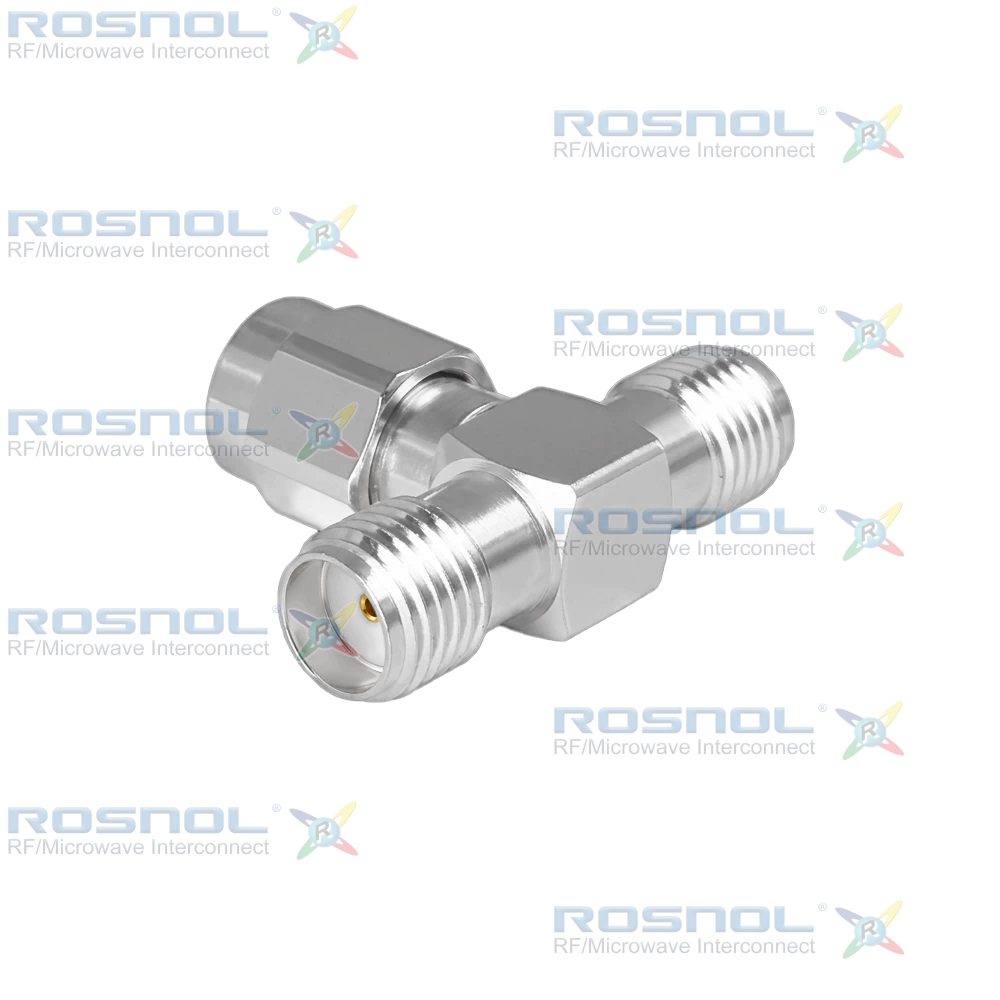 SMA Jack (Female) to SMA Plug (Male) to SMA Jack (Female) T-Adapter, DC-12.4GHz