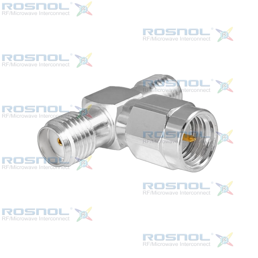 SMA Jack (Female) to SMA Plug (Male) to SMA Jack (Female) T-Adapter, DC-12.4GHz