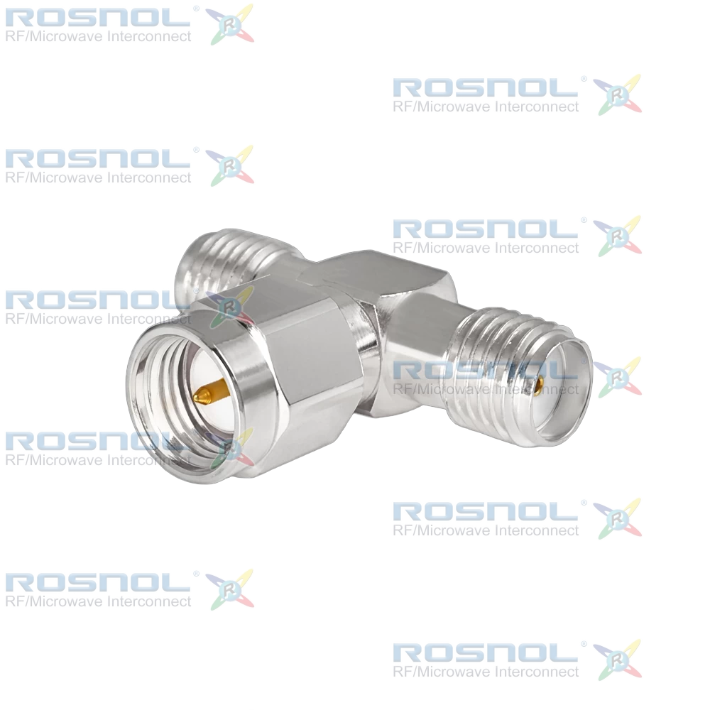 SMA Jack (Female) to SMA Plug (Male) to SMA Jack (Female) T-Adapter, DC-12.4GHz