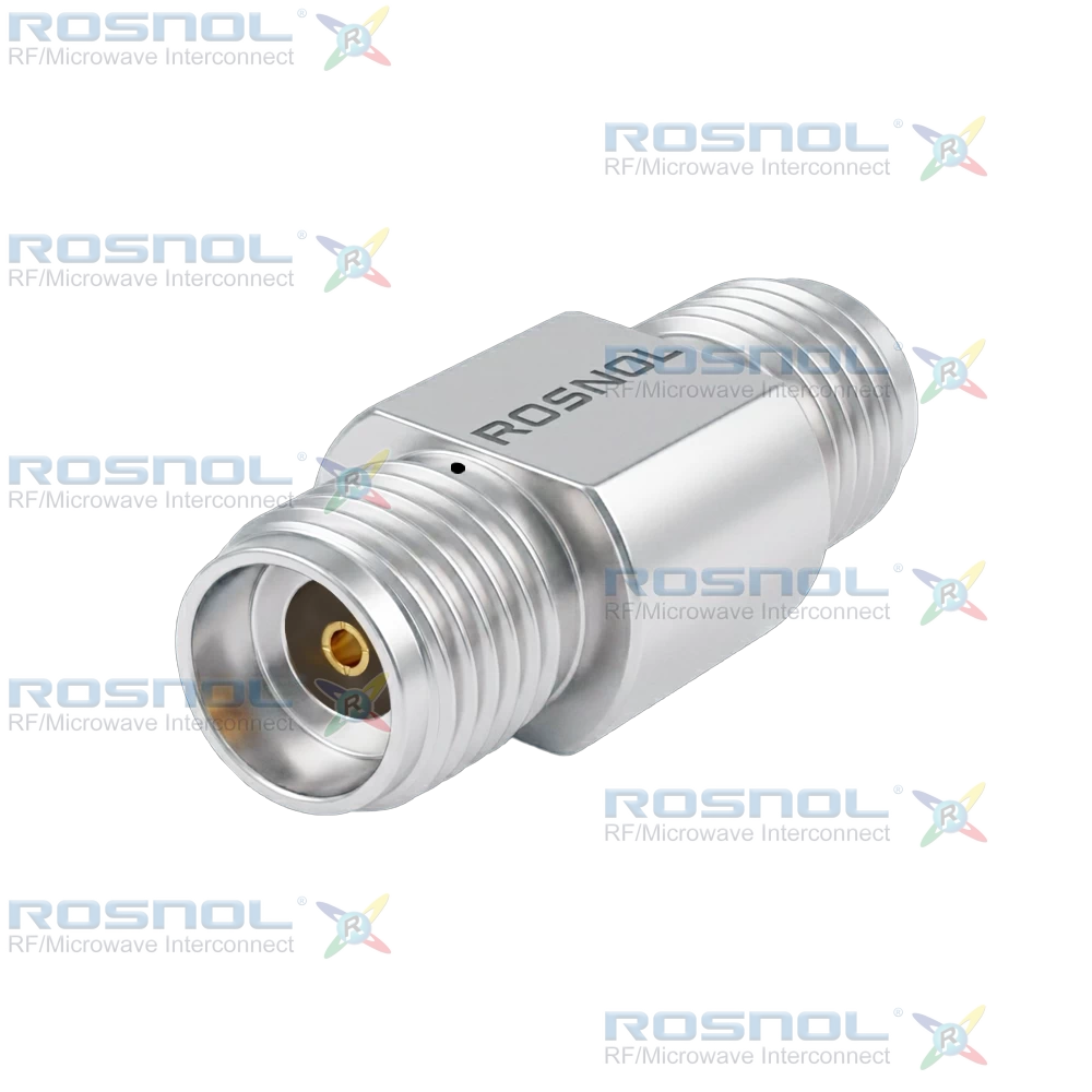 2.92mm Jack (Female) to 2.92mm Jack (Female) Adapter With Venting Hole For TVACApplication, DC-40 GHz VSWR 1.15