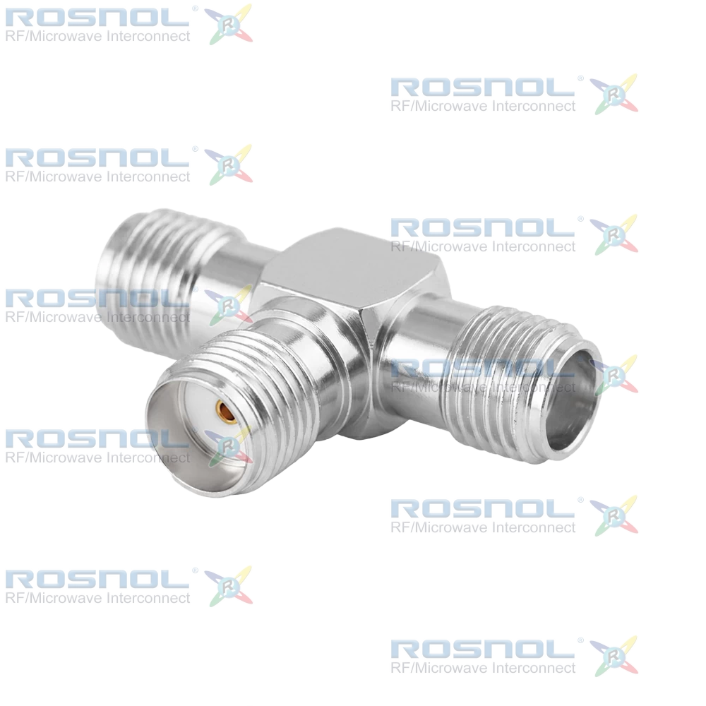SMA Jack (Female) to SMA Jack (Female) to SMA Jack (Female) T-Adapter, DC-12.4GHz