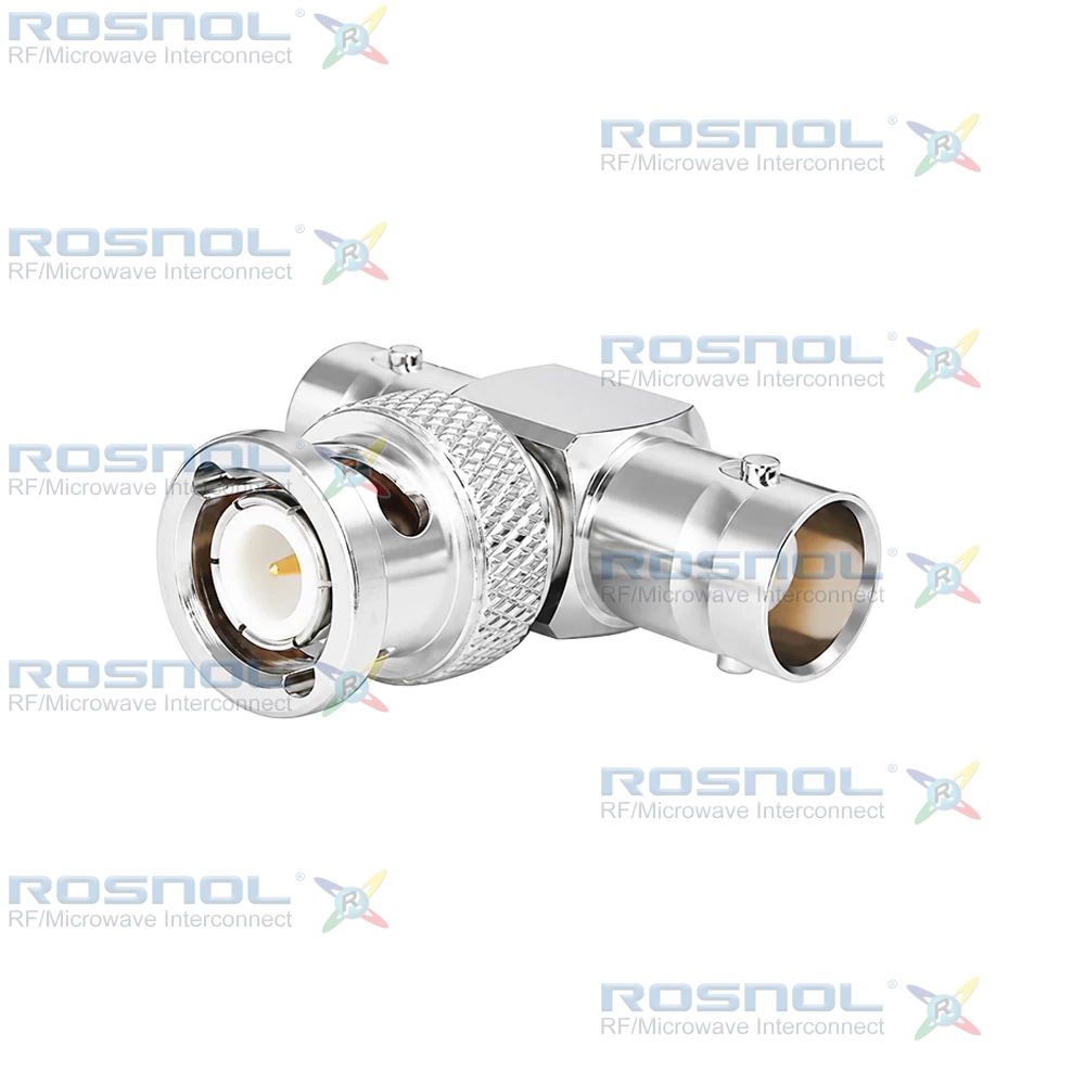 BNC Jack (Female) to BNC Plug (Male) to BNC Jack (Female) T-Adapter, 75 Ohm DC-1.0 GHz