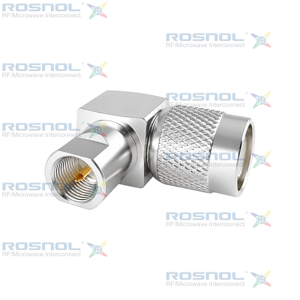 FME Plug (Male) to TNC Plug (Male) Right-Angle Adapter, DC-2.5GHz