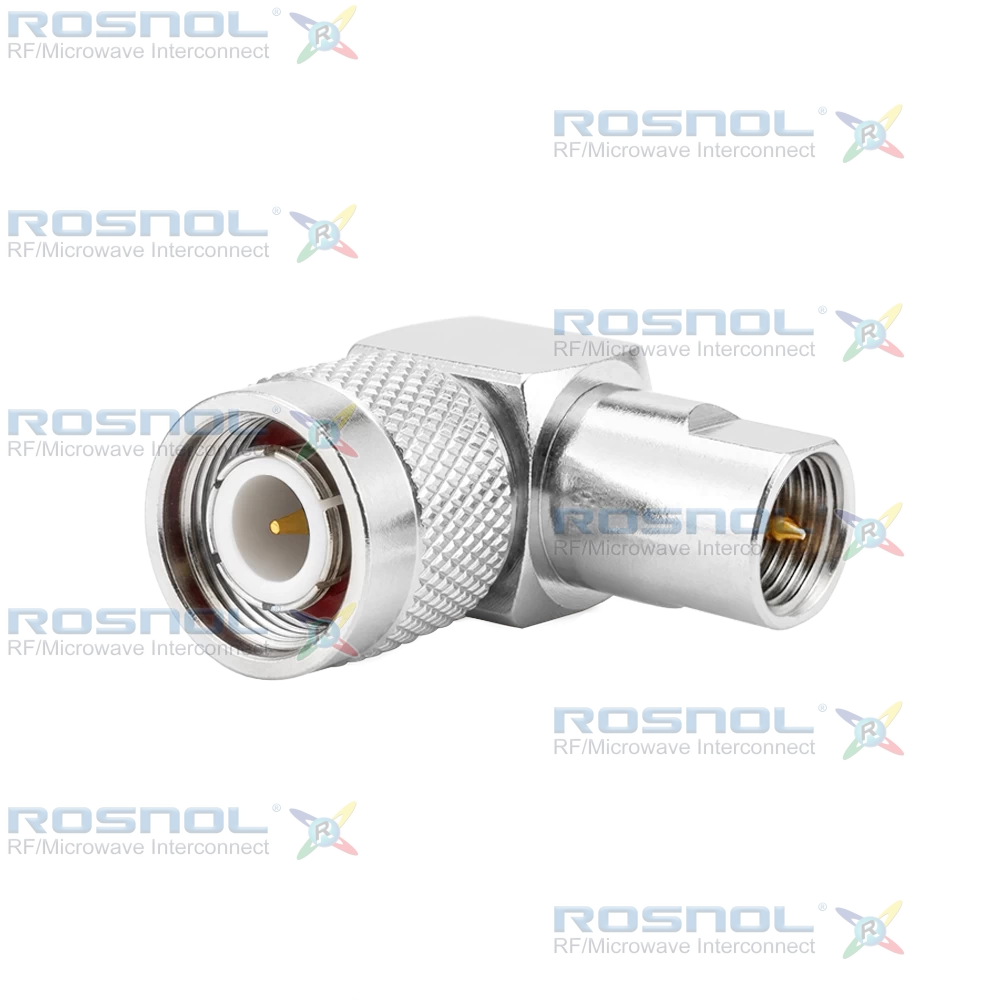 FME Plug (Male) to TNC Plug (Male) Right-Angle Adapter, DC-2.5GHz