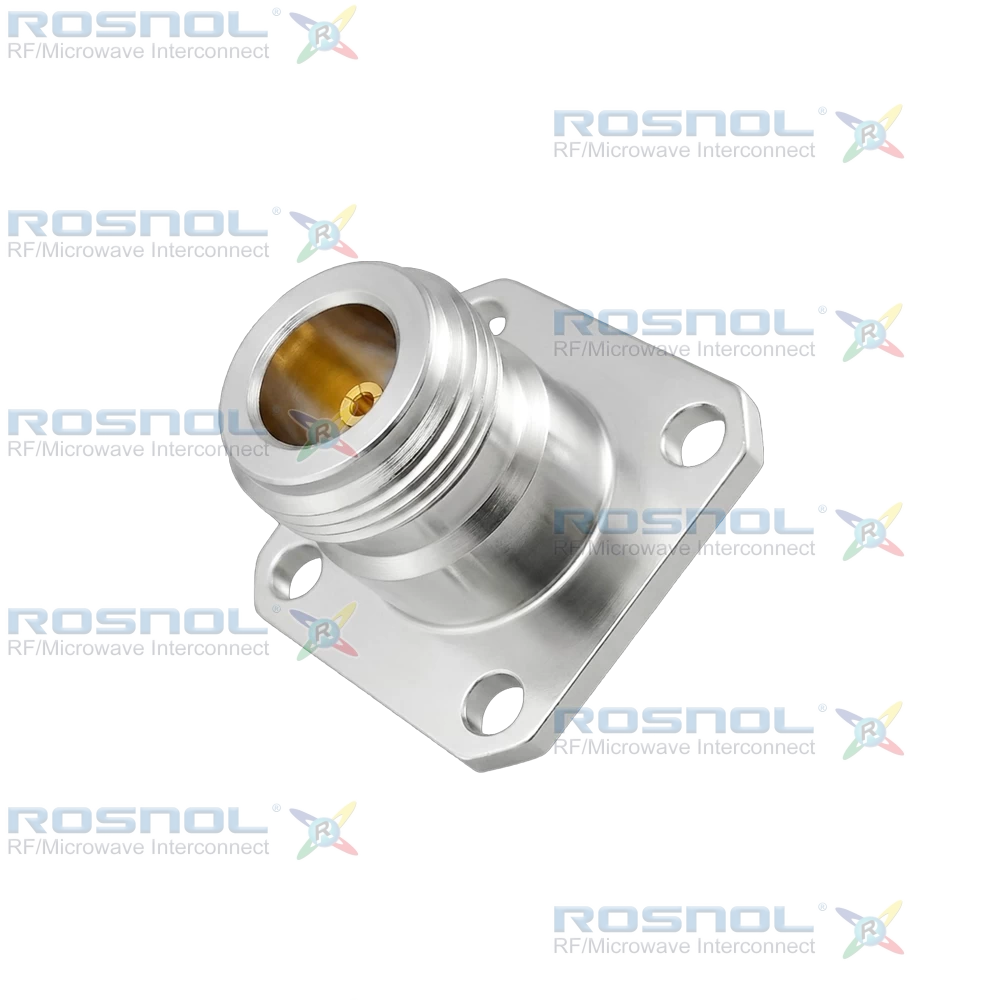 SMA Plug (Male) to N Jack (Female) 4 Hole Flange Adapter, DC-11GHz VSWR 1.15