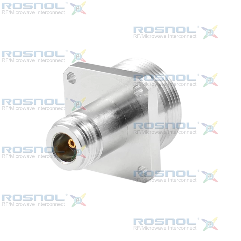 N Jack (Female) to 7/16 Jack (Female) 4-Hole Panel Adapter, DC-0.5GHz VSWR1.15