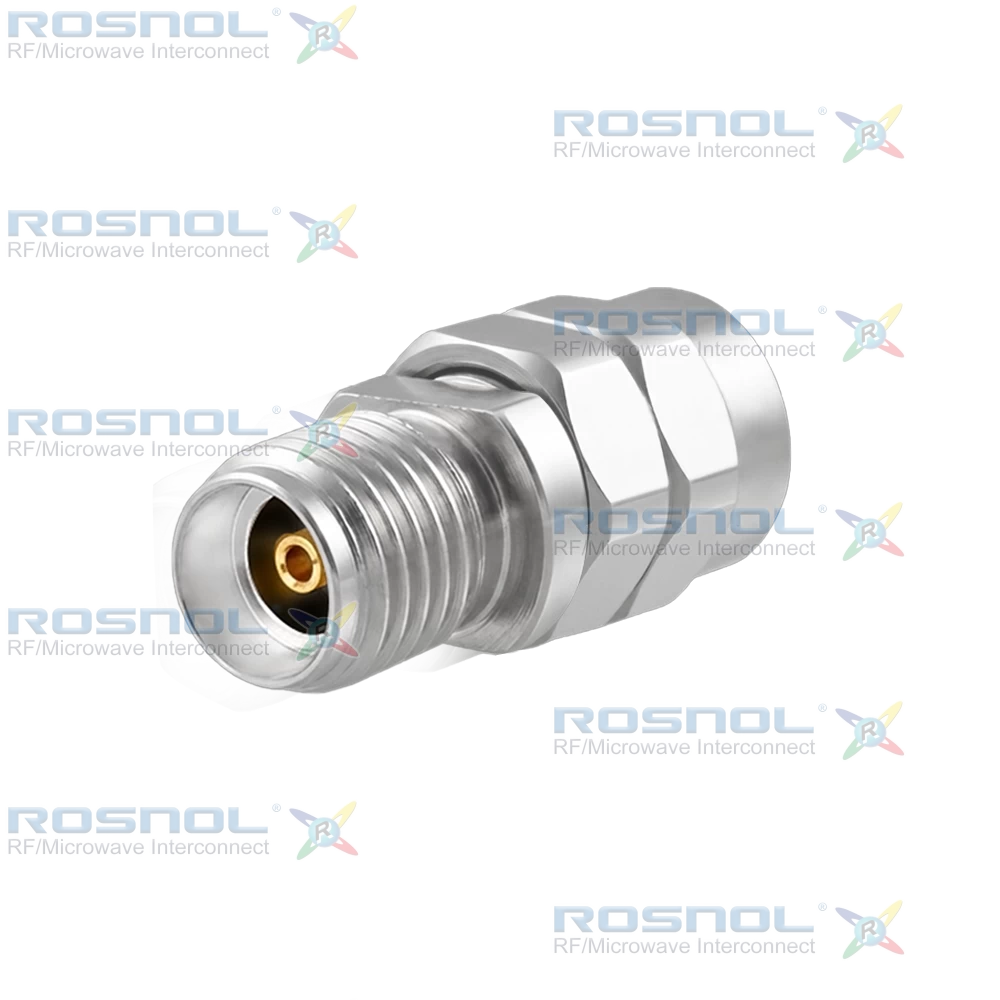 2.4mm Plug (Male) to 2.92mm Jack (Female) Adapter, DC-40GHz VSWR 1.15