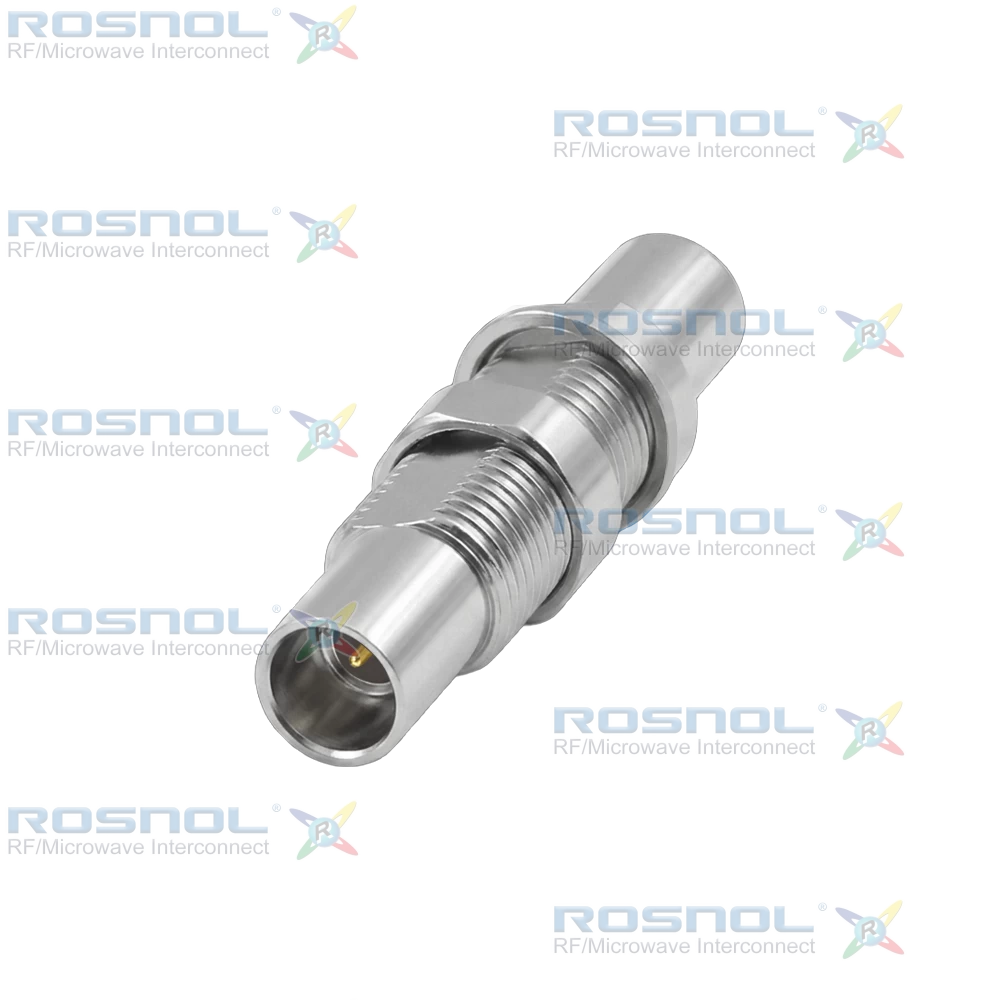 SMPM Plug (Male) to SMPM Plug (Male) Full Detent Bulkhead Adapter, DC-65GHz VSWR 1.4