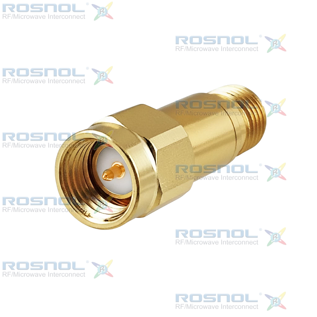 SMA Plug (Male) to SMA Jack (Female) Fixed Attenuator, DC-4GHz 2Watt 3dB VSWR 1.25