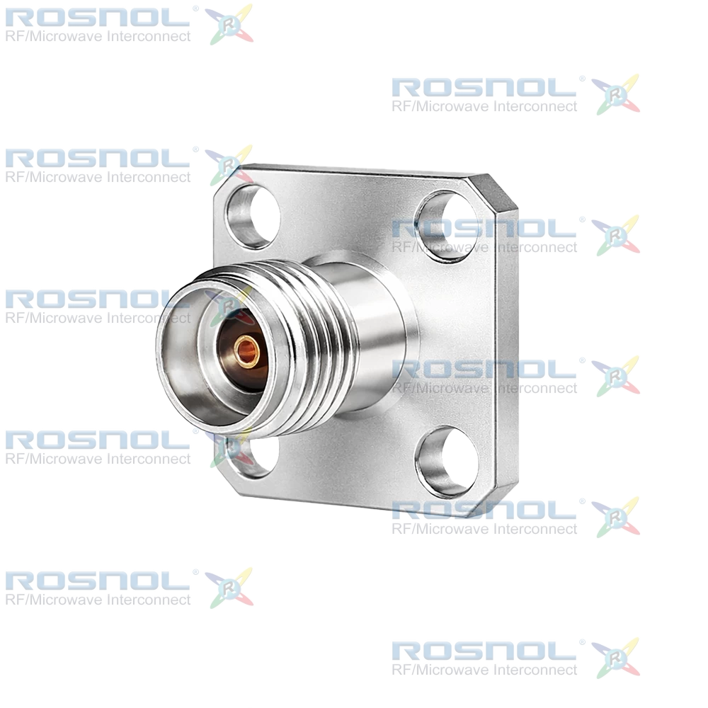 2.92mm Jack (Female) 4 Hole Panel Cable Connector for RSF-047, RSR-047, RSF-047 PVC, RSF-047 FEP, DC -40 GHz VSWR 1.35
