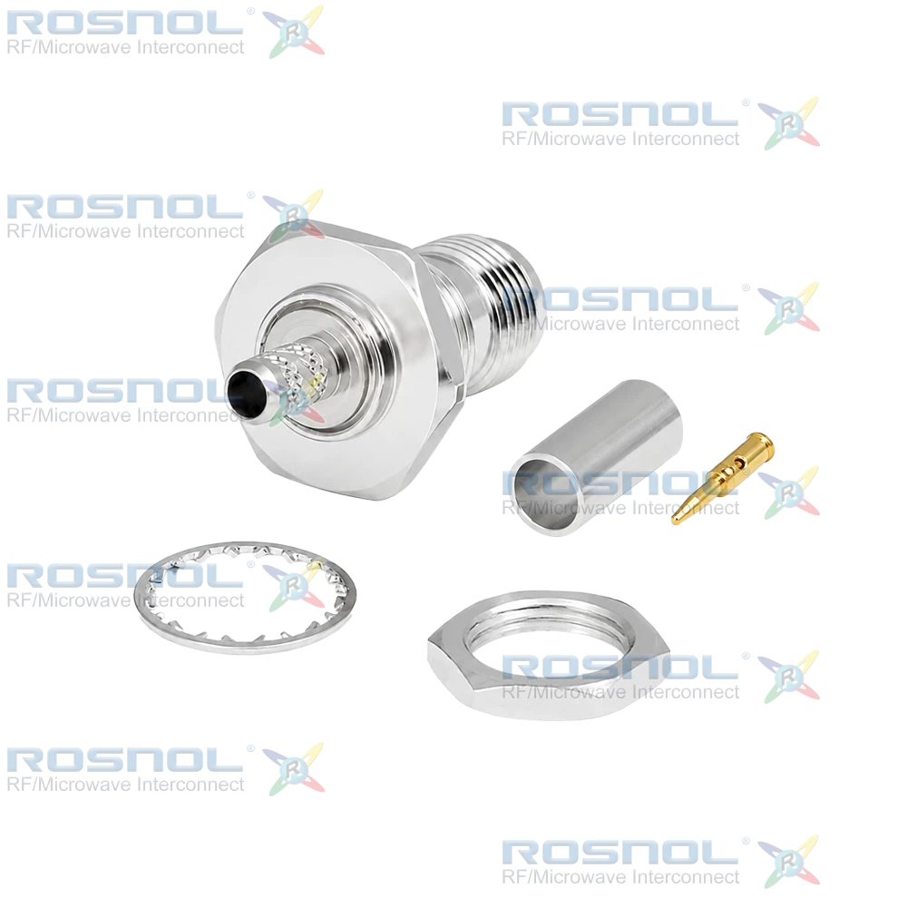 TNC R/P Jack (Female) Bulkhead Cable Connector for LMR-200, RNL-200, DC-6 GHz VSWR1.30