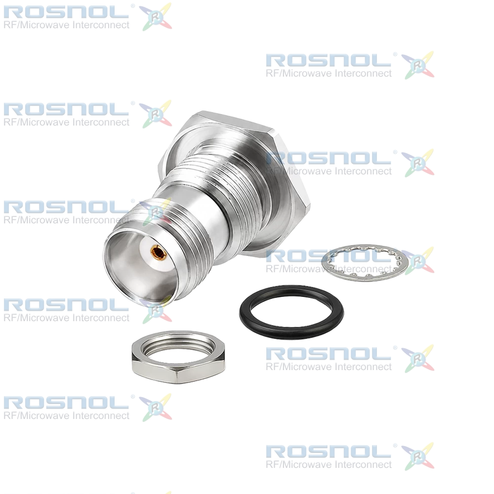 TNC Jack (Female) Bulkhead Cable Connector for RSR-085, RSF-085, RSF-085-FEP, UT-85, RG-405/U, RTK- FS 085, RTK- Flex 405, BELDEN 1671A, DC-11GHz VSWR 1.09