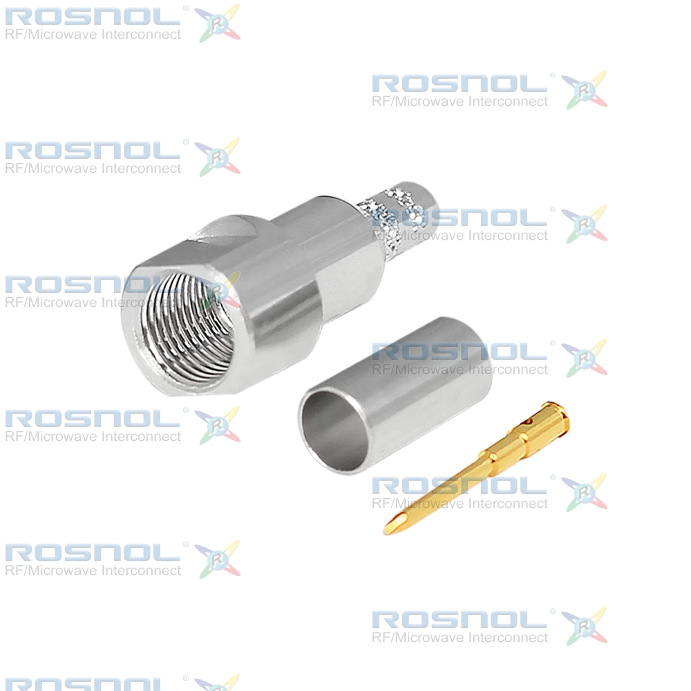 FME Plug (Male) Straight Cable Connector for  LMR-240, BELDEN H155, RNL-240, BELDEN 7808A, BELDEN 9258, DC -2.5 GHz