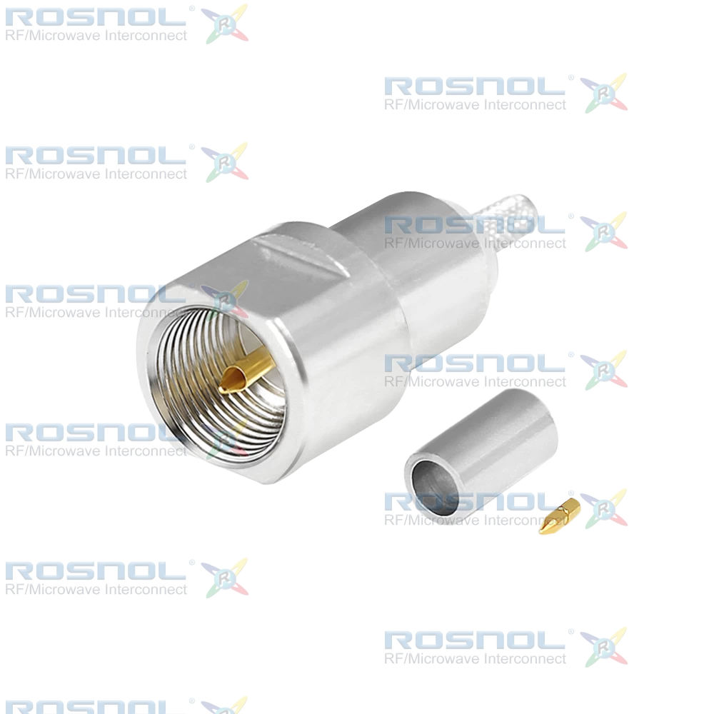 FME Plug (Male) Straight Cable Connector for RG-174, RG-188A, RG-316, BELDEN 7805,  DC -2.5 GHz