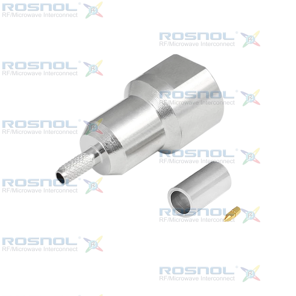 FME Plug (Male) Straight Cable Connector for RG-174, RG-188A, RG-316, BELDEN 7805,  DC -2.5 GHz