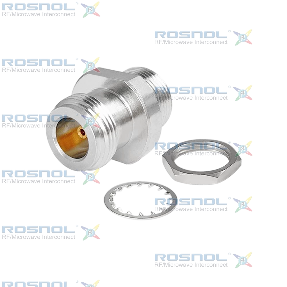 N Jack (Female) to MCX Jack (Female) Bulkhead Adapter, DC-6GHz VSWR 1.20