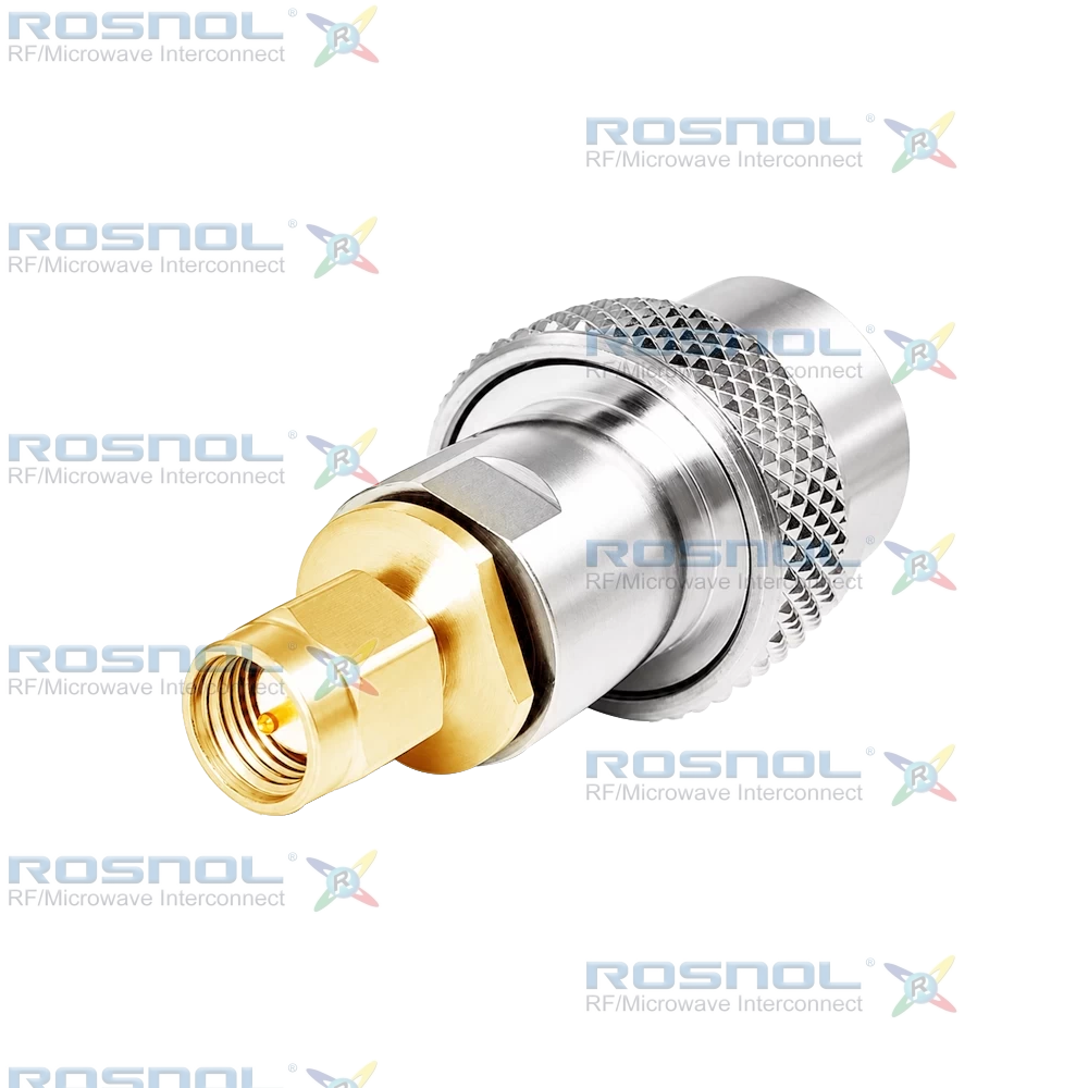 SMA Plug (Male) to Precision N Plug (Male) Adapter, DC-18GHz VSWR 1.15