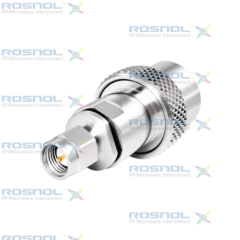 SMA Plug (Male) to Precision N Plug (Male) Adapter, DC-18GHz VSWR 1.15