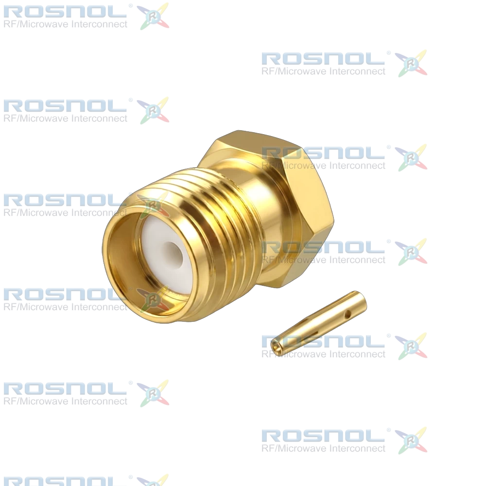 SMA Jack (Female) Straight Cable Connector for RSR-047, RSF-047, RSF-047-FEP, RSF-047-PVC, DC-12GHz VSWR 1.20
