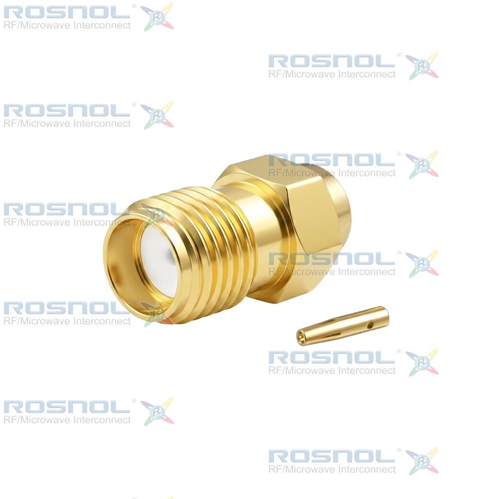 SMA Jack (Female) Straight Cable Connector for RSR-141, RSF-141, RSF-141-FEP, RSF-141-PVC, RG-402, EF-402, BELDEN 1673A , BELDEN 1673J, DC-18GHz VSWR1.20