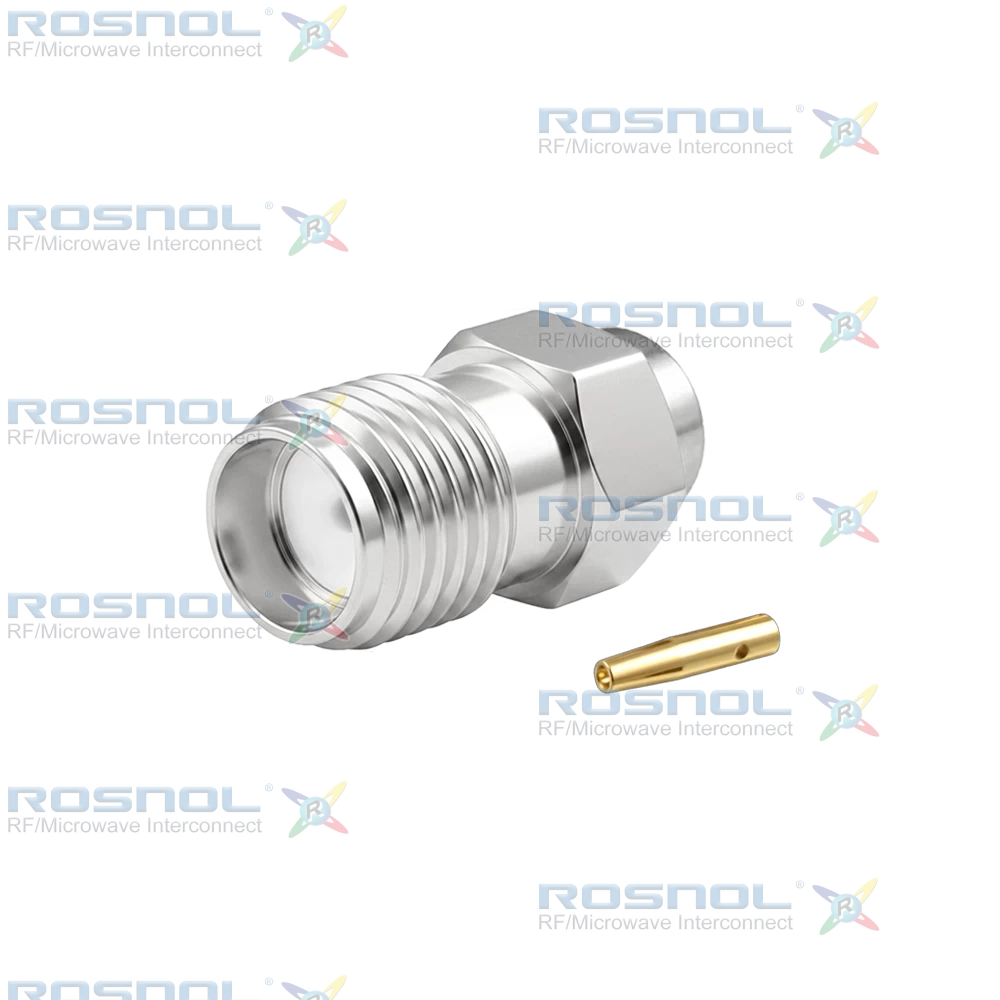 SMA Jack (Female) Straight Cable Connector for RSR-141, RSF-141, RSF-141-FEP, UT-141, RG-402/U, EF-402, RTK- FS 141, RTK- Flex 402, BELDEN 1673A, DC-18GHz VSWR1.20