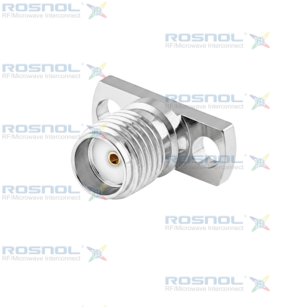Precision SMA Jack (Female) Straight Field Replaceable Connector 2 Hole Flange, 9.02mm (.355 inch) DC-27GHz VSWR1.15