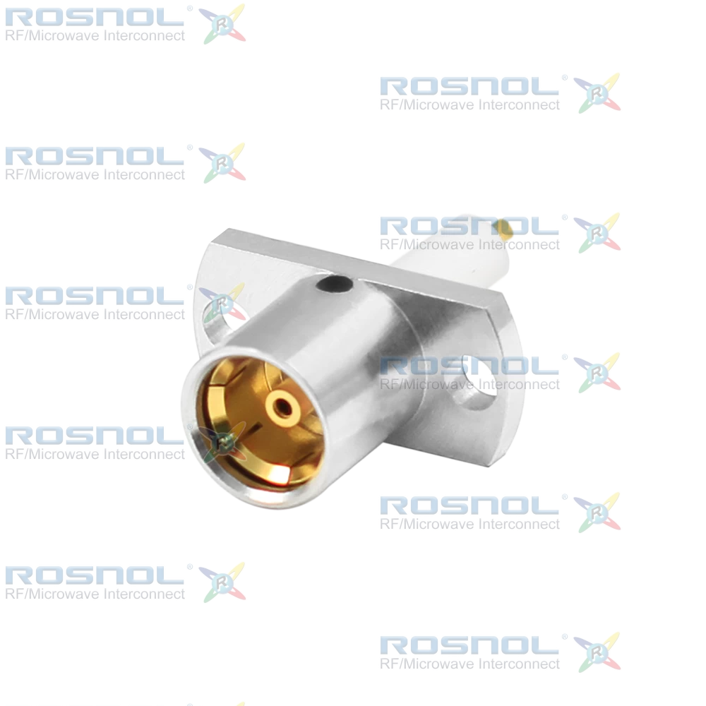 BMA Jack (Female) Straight Connector 2 Hole Flange, 12.22mm (.481 inch) DC-22GHz, VSWR1.25