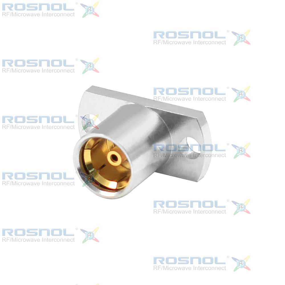 BMA Jack (Female) Straight Connector 2 Hole Flange, 12.22mm (.481 inch) DC-22 GHz VSWR1.25