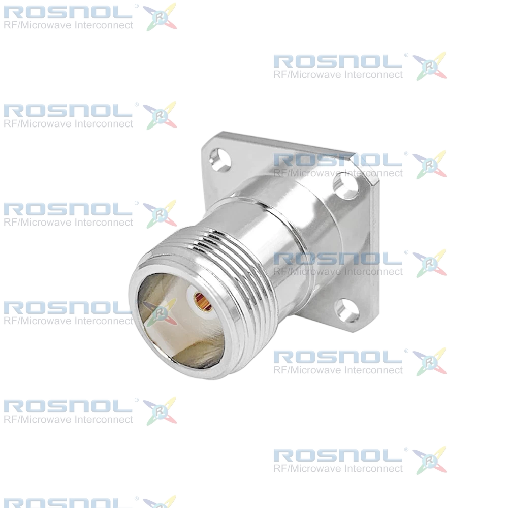 SC Jack (Female) 4 Hole Flange Connector 18.24mm (.718 inch), DC-11GHz