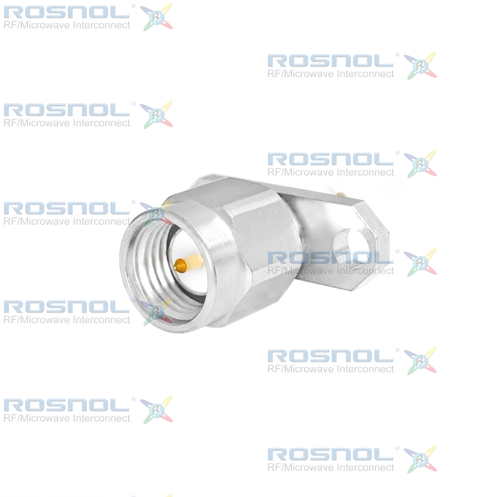 SMA Plug (Male) Straight Connector 2 Hole Flange, 12.22mm (.481 inch) DC-18GHz VSWR1.30