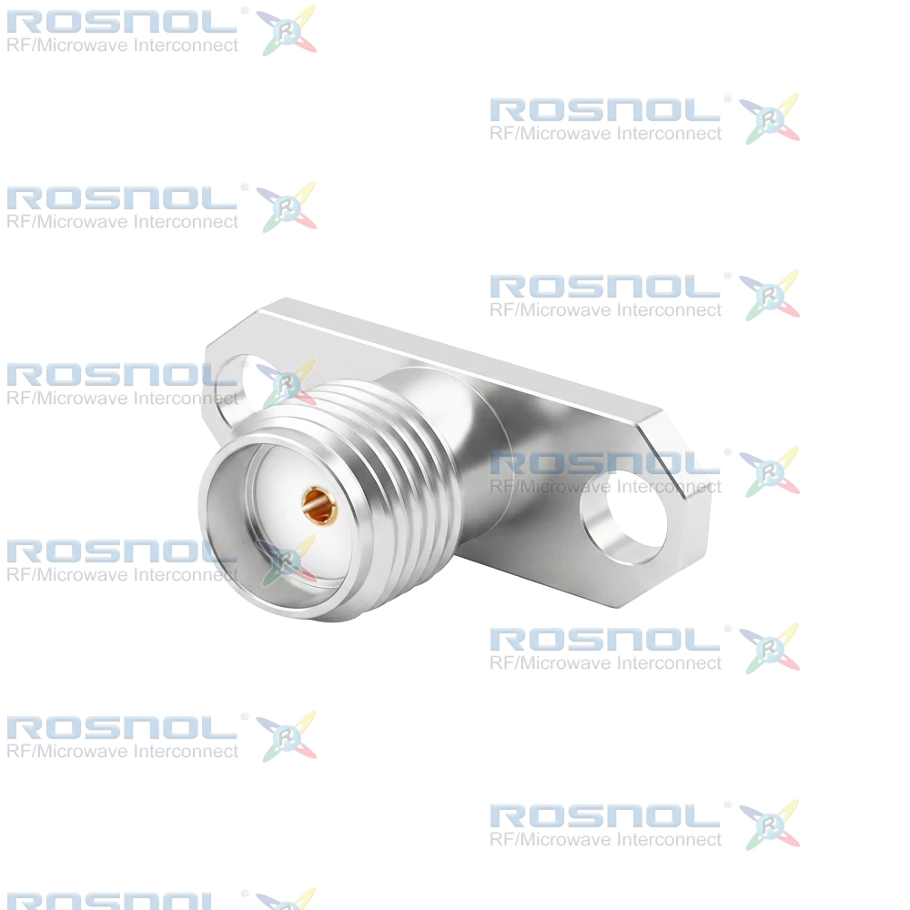 SMA Jack (Female) Straight Connector 2 Hole Flange, 12.22mm (.481 inch) DC-18GHz VSWR1.30