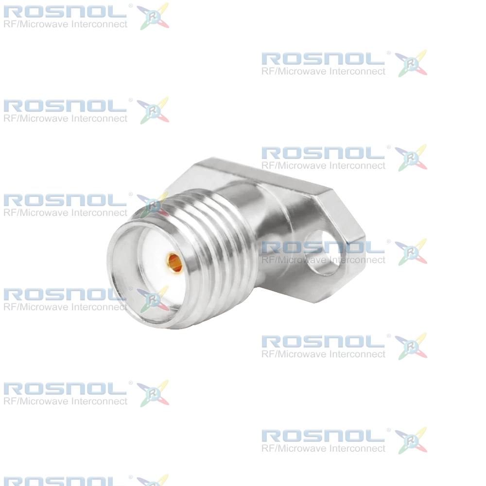 SMA Jack (Female) Straight Connector 2 Hole Flange, 9mm (.354 inch) DC-18GHz VSWR1.30
