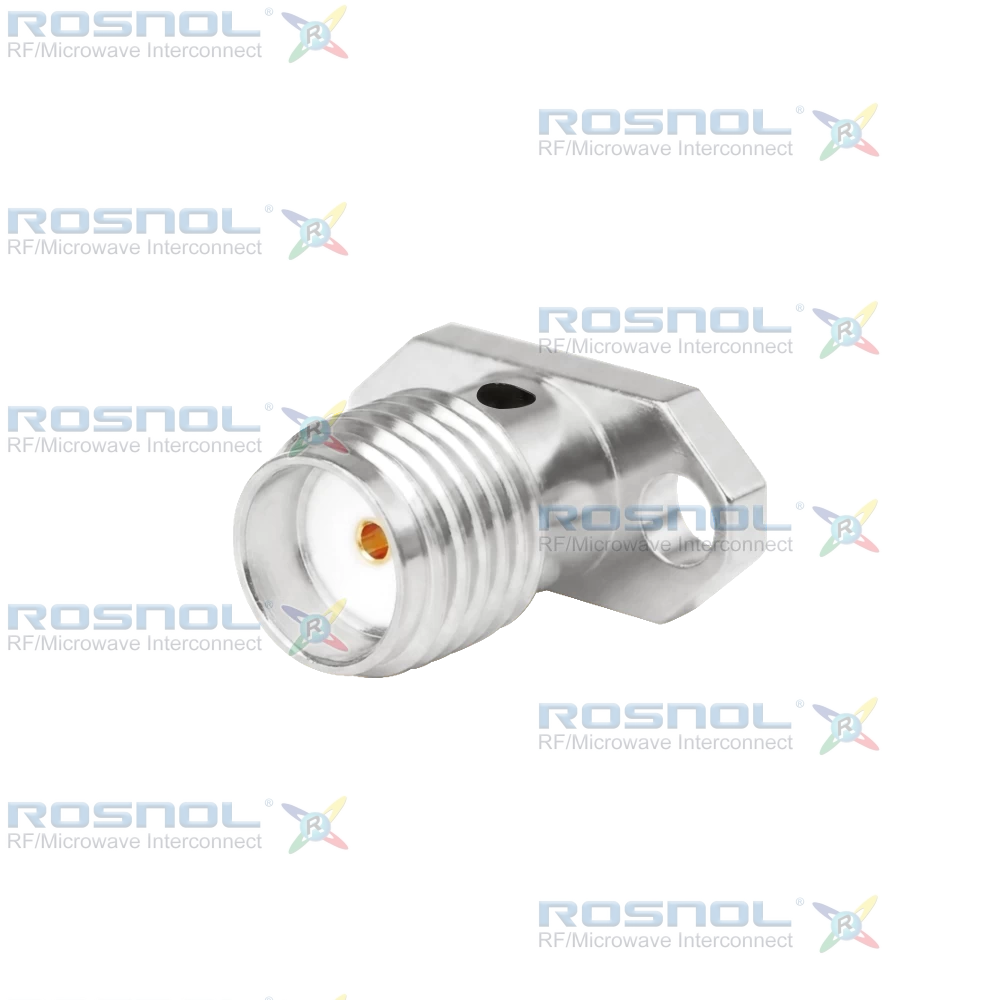 SMA Jack (Female) Straight Connector 2 Hole Flange, 9mm (.354 inch) DC-18GHz VSWR1.30
