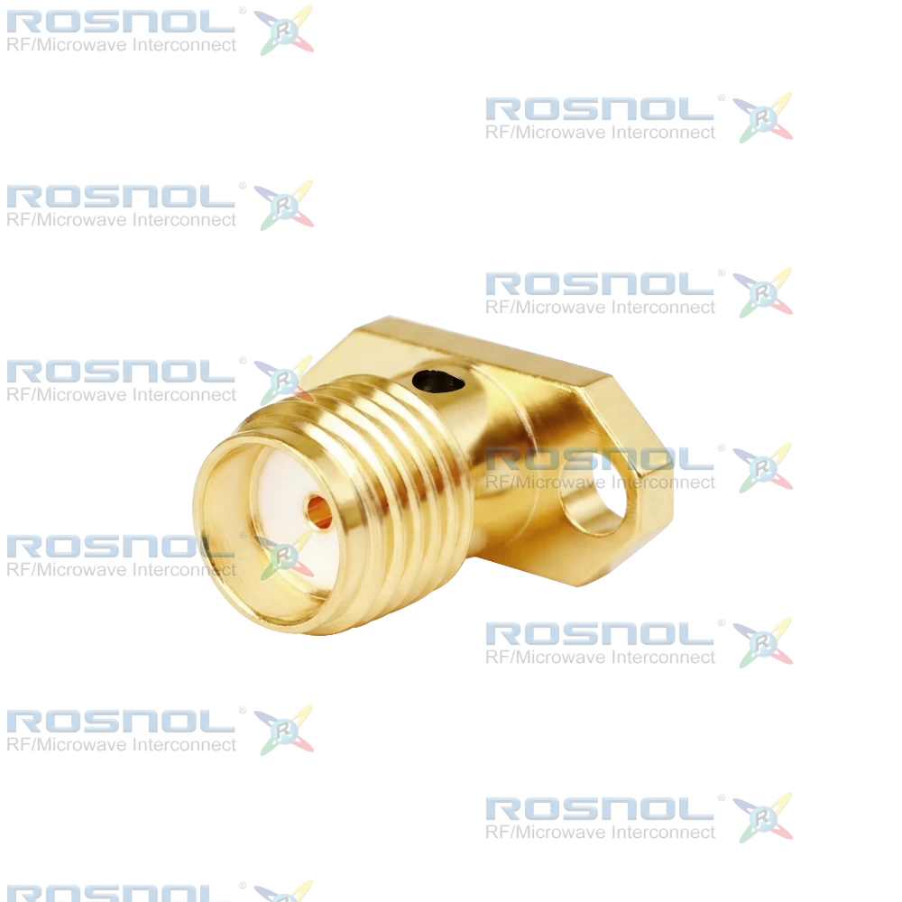SMA Jack (Female) Straight Connector 2 Hole Flange, 9mm (.354 inch) DC-18GHz VSWR1.30