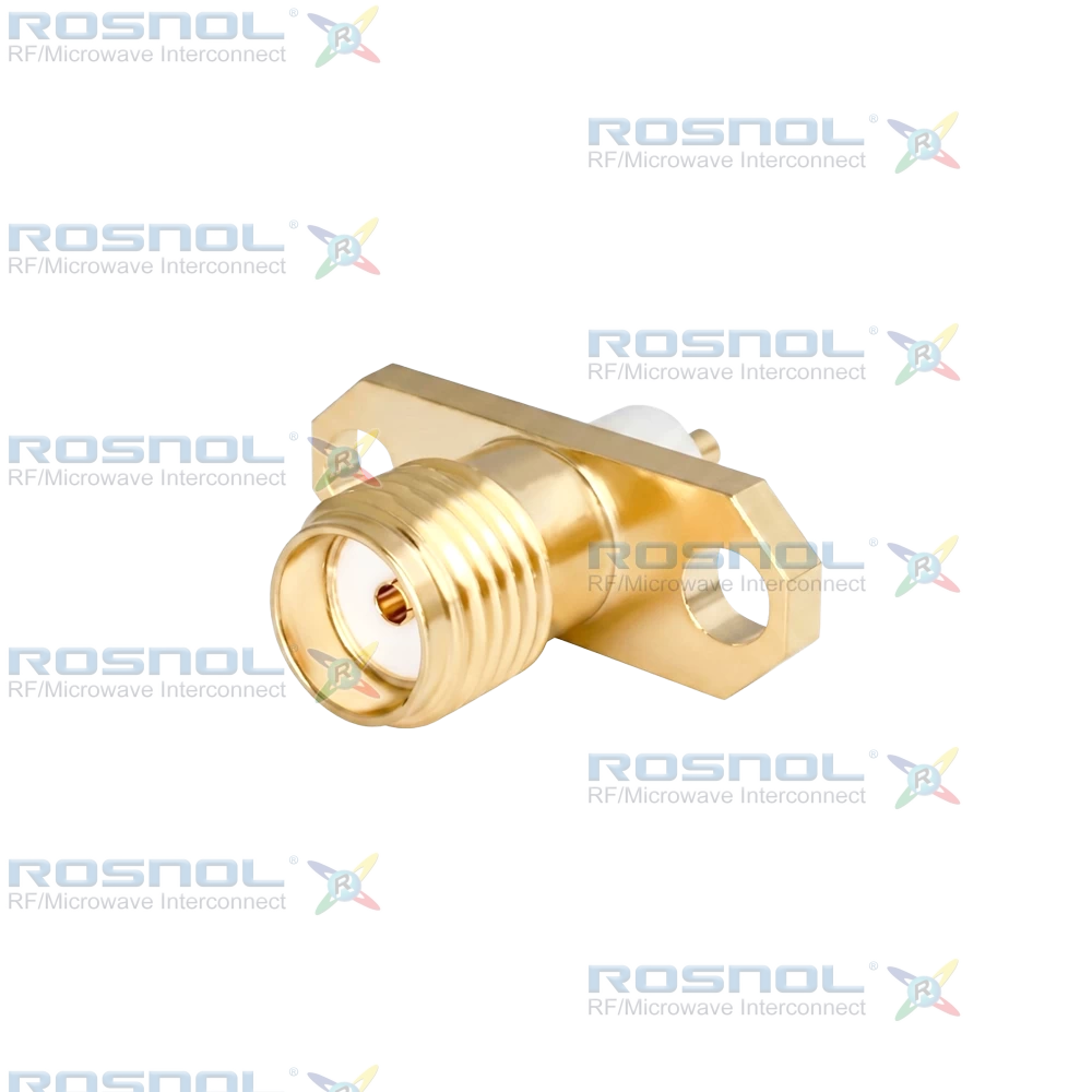 SMA Jack (Female) Straight Connector 2 Hole Flange, 12.22mm (.481 inch) DC-18GHz VSWR1.30