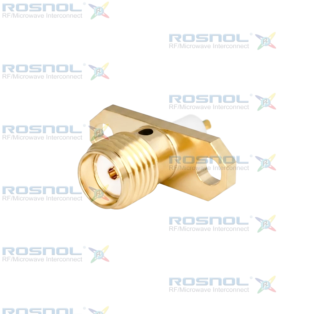 SMA Jack (Female) Straight Connector 2 Hole Flange, 12.22mm (.481 inch) DC-18GHz VSWR1.30