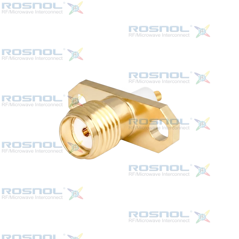 SMA Jack (Female) Straight Connector 2 Hole Flange, 12.22mm (.481 inch) DC-18GHz VSWR1.30
