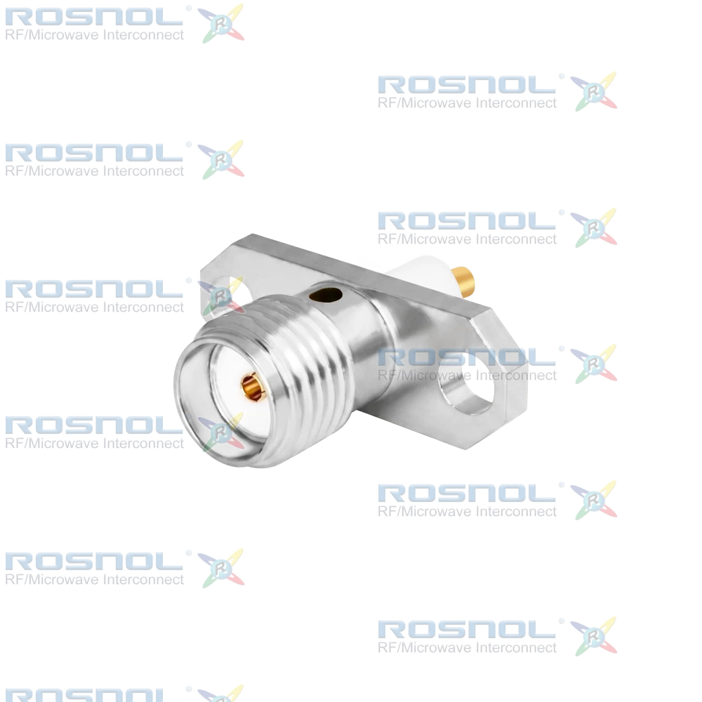 SMA Jack (Female) Straight Connector 2 Hole Flange, 12.22mm (.481 inch) DC-18GHz VSWR1.30